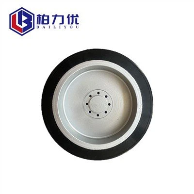 Coche de tracción de ruedas recubiertas de goma con ruedas de poliuretano AGV